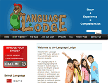 Tablet Screenshot of languagelodge.com